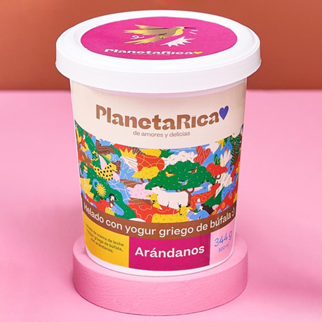 Helado con yogur de Búfala - Arándanos x 500g
