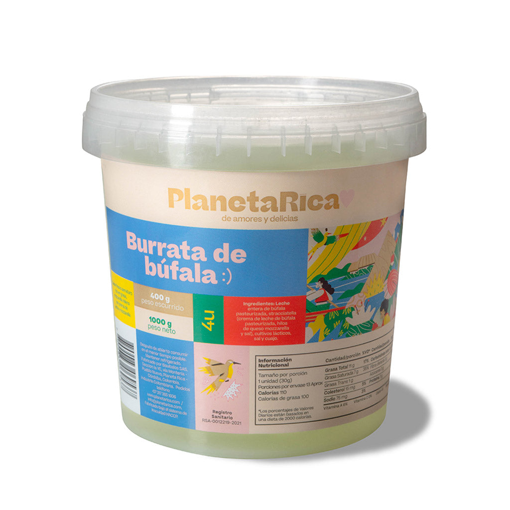 Burrata (100g uni.) leche de Búfala - 4 uds